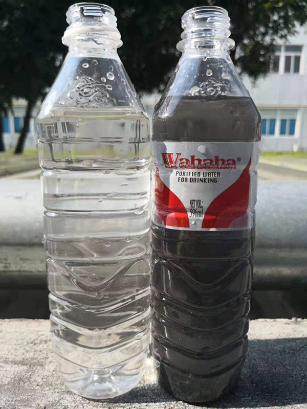 傳統沉淀工藝與瞬分凈水機出水對比